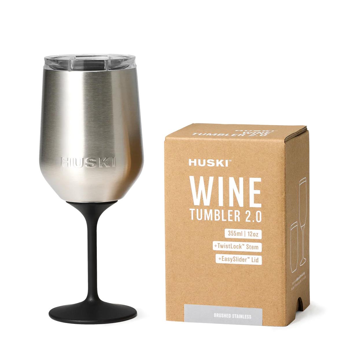 Huski Wine Tumbler 2.0 - Brushed Stainless